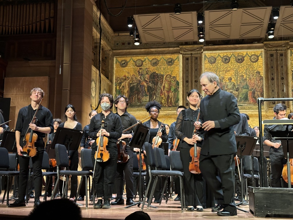 Princeton Univesity Orchestra on stage